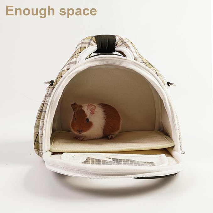 ABLAZEZAI Guinea Pig Carrier, Small Animal Travel Bag, Breathable Outdoor - Image 6