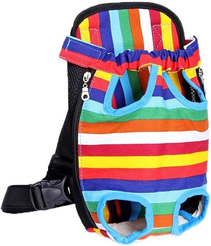 Dog Carrier Legs Out Front Pet Carrier Backpack Adjustable Puppy Cat Small Bag by YINGJEE