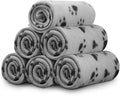Comsmart Dog Blankets for Small Dogs, 6 Pack Puppy Blanket Cute Paw Print Pet by Comsmart