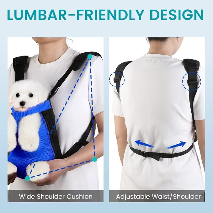 Dog Backpack Carrier, Pet Sling Front Backpack - Image 7