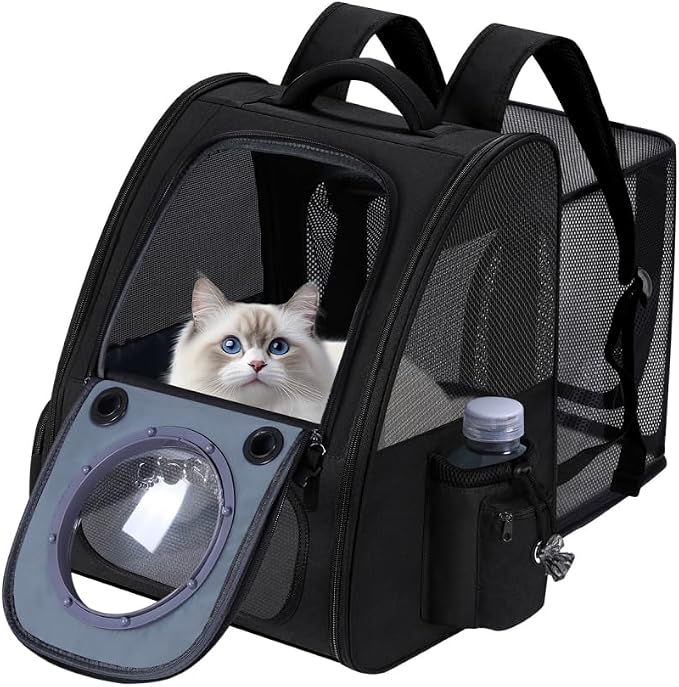 Dogs Backpack Carrier, Expandable Cat Carrier Backpack, Breathable Bubble Pet by GROXKOX