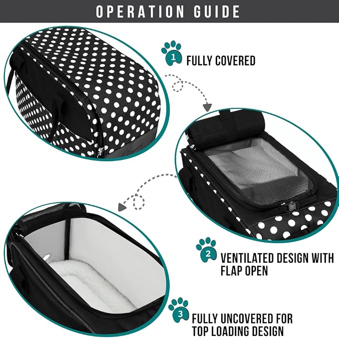 PetAmi Dog Purse Carrier for Small Dogs, Airline Approved Soft Sided Pet Carrier - Image 3