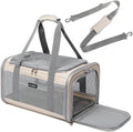 Airline Approved Pet Carrier for Cats and Small Dogs, Breathable and by ioviewforpet