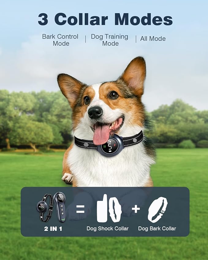 2-in-1 Dog Shock Collar & Dog Bark Collar - Image 2
