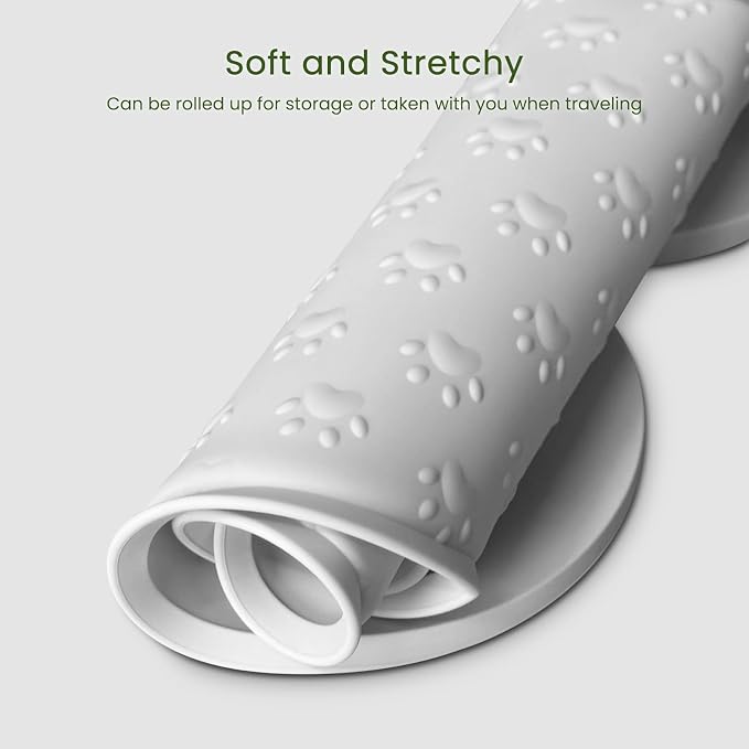 Dog Food Mat Anti-Slip Silicone Dog Bowl Mat Thicker Pet Placemat Waterproof - Image 7