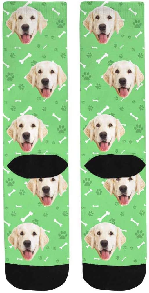 MyPupSocks Custom Personalized Photo Pet Face Socks, Cat and Dog Tracks Paws - Image 5