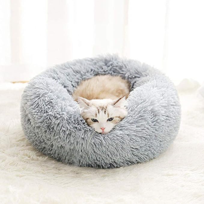 BODISEINT Modern Soft Plush Round Pet Bed - Image 3