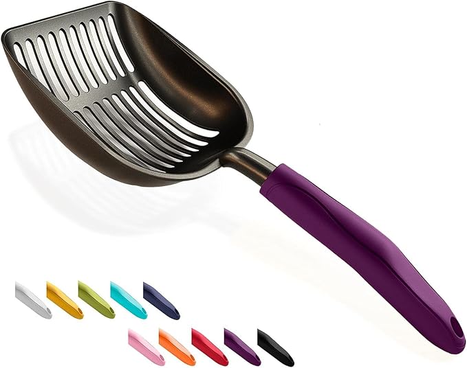 WePet Cat Litter Scoop, Non-Stick Plated Aluminum Alloy Sifter, Kitty Durable by WePet