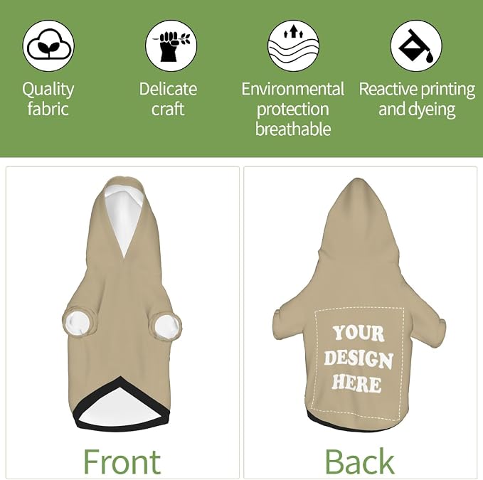 Dog Clothes, Custom Dog Hooded Sweatshirt, Personalized Pet Costume Robe Shirt - Image 4