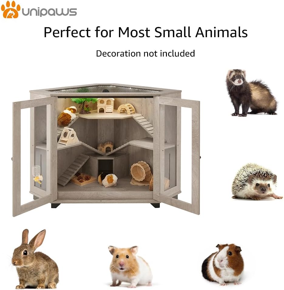 unipaws Chinchilla and Hedgehog Cage, Large - GlobalHabitat Supply