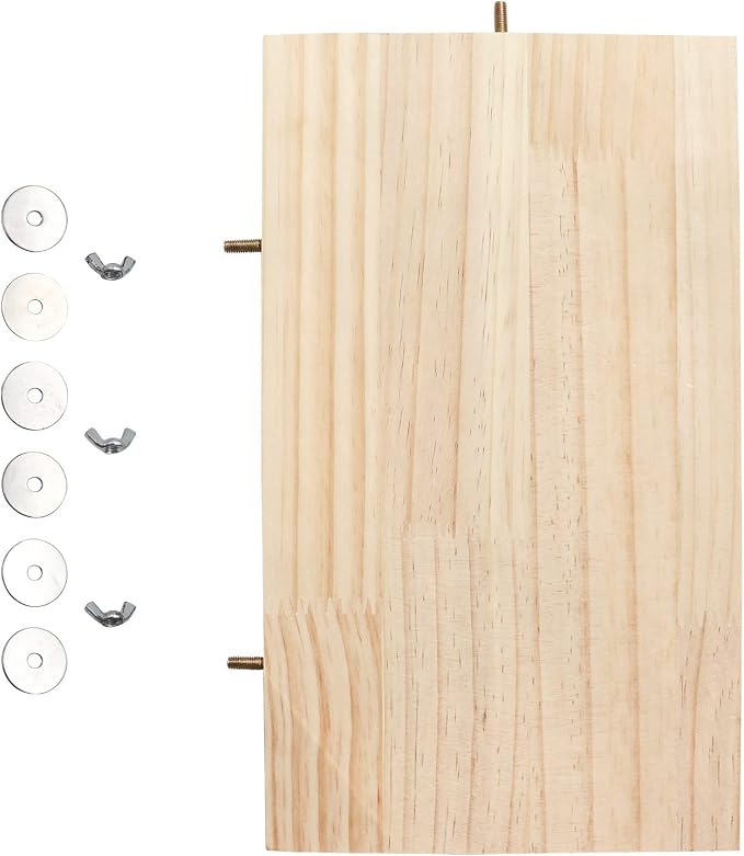 15.7×10.4 Inches Large Bird Perch Stand Platform, Natural Wooden Small Animals - Image 4