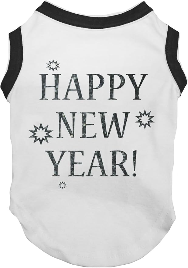 Petitebella Bling Happy New Year Puppy Dog Shirt by Petitebella