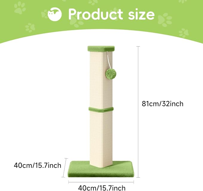 Cat Scratching Post, 32 Inch Tall Scratching Post - Image 7