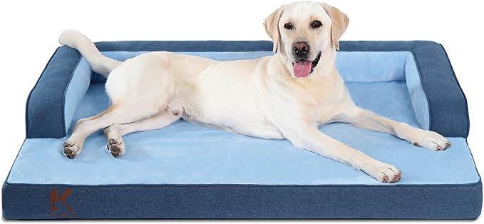 KSIIA Washable Dog Bed XXL Senior Dog, Orthopedic Warm Soft Pet Sofa Waterproof by KSIIAPetProducts
