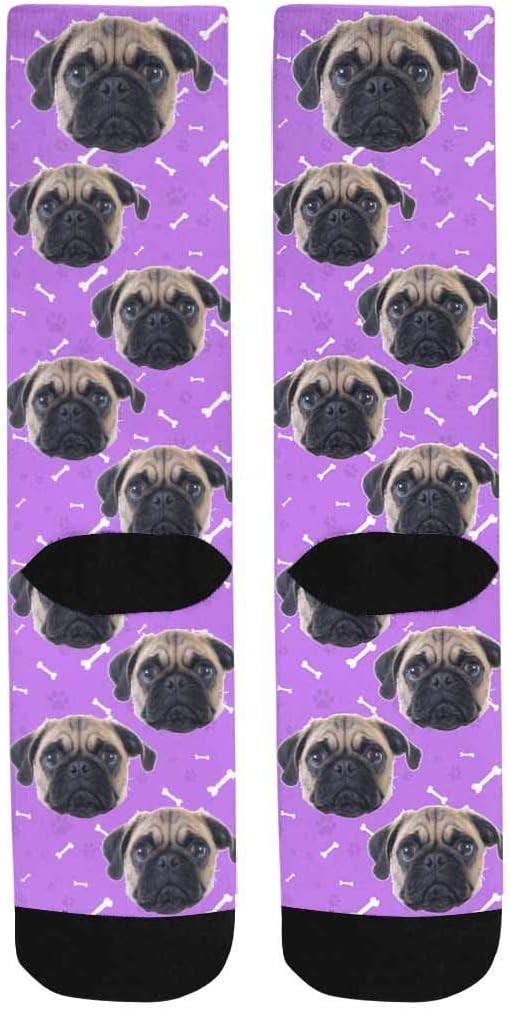 Custom Face Socks, Personalized Dog Lover Pet Photo Picture on Socks Unisex - Image 4