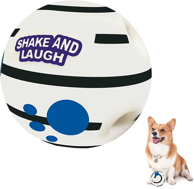 Glow in The Dark Dog Toys Ball, Interactive Dog Ball, Shaking by SHAKEANDLAUGH