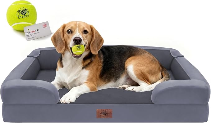 Orthopedic Dog Beds for Large Medium Dogs, Big Waterproof Memory Foam Pet Couch by FollowSongPuppy