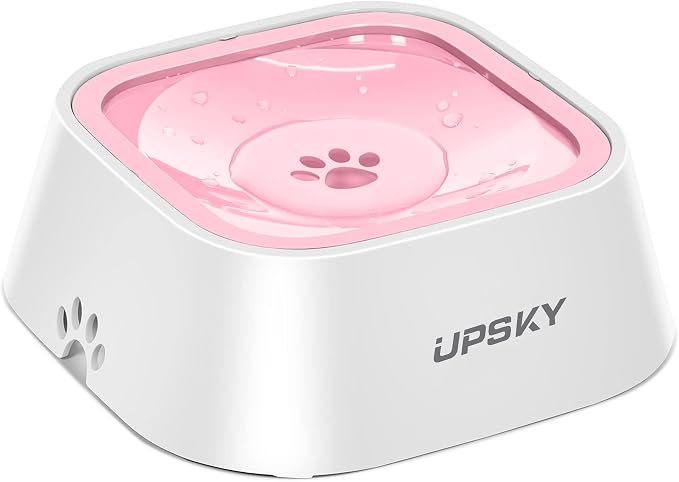UPSKY No-Slip Slow Drinking Bowl - 35oz No Spill Pet Dispenser by UPSKY