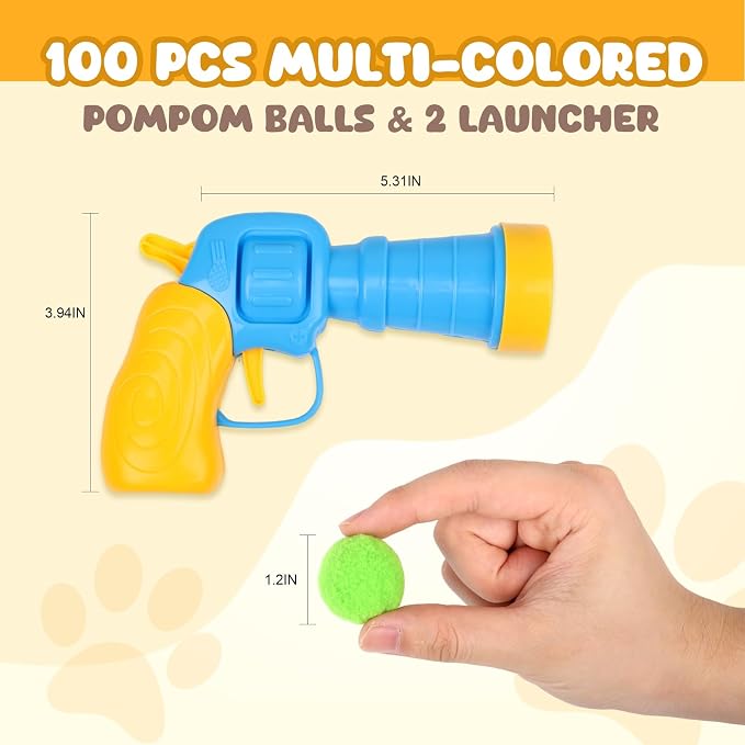 50Pcs Cat Toys Pom Pom Balls - Image 2