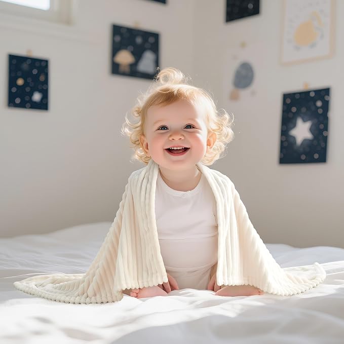 Soft Fleece Baby Blanket Ultra Cozy Baby Blankets - Image 8