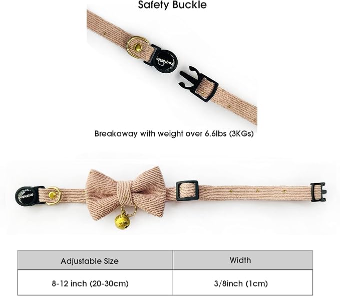 Safety Quick Release Cat Collars, Soft Kitten Collars - Image 4