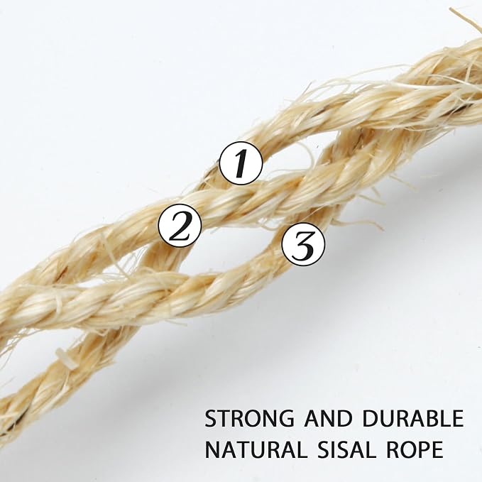 Cat Natural Sisal Rope 8mm 98-Feet - Image 3