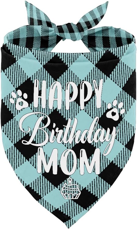Dog Bandana for Happy Birthday Mom by AUII+JO+DESIGN
