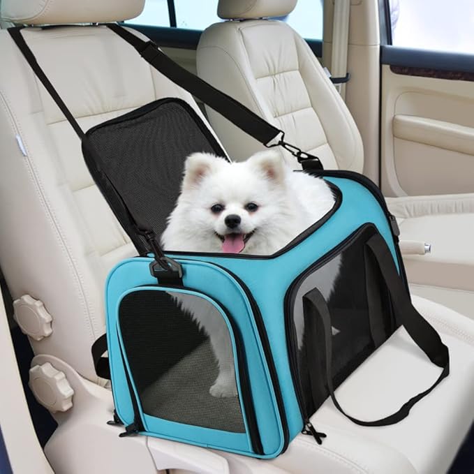 Henkelion Pet Carrier for Small Medium Cats Puppies up to 15 Lbs, Airline - Image 5