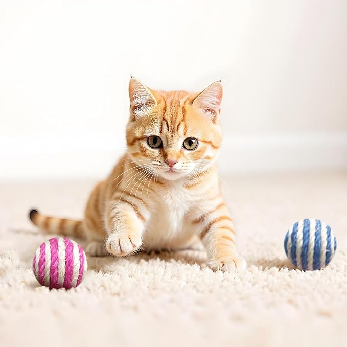 Cat Toys for Indoor Cats, Cat Toys Balls, 20 Packs Interactive Cat Toy Set - Image 3