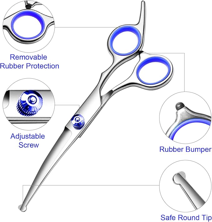 Professional Dog Grooming Scissors Kit, Titanium Coated Dog Scissors - Image 2