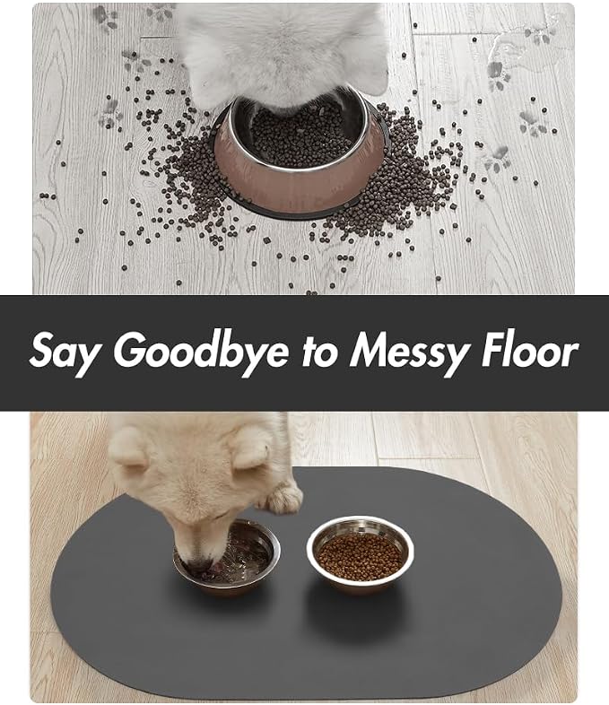 Absorbent Dog Food Mat-Dog Mat for Food and Water Bowl, Quick Dry Pet Food Mat - Image 3