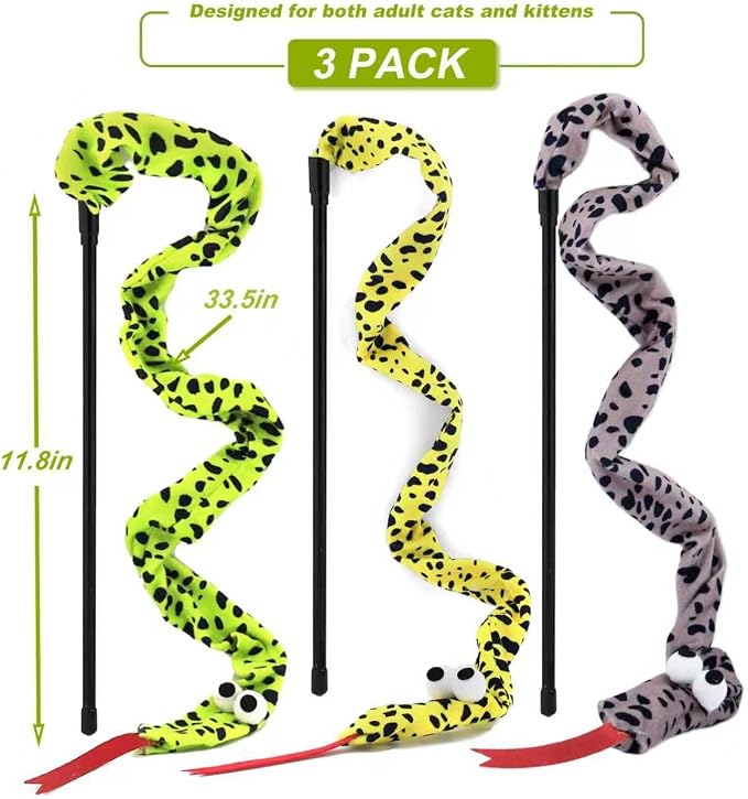 Interactive Cat Toy Wand with Catnip Mouse, Cat Teaser Wand Rainbow String - Image 4