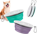 Pawaboo Collapsible Dog Bowls 2 Pack, Silicone Feeding Watering Bowls by Pawaboo