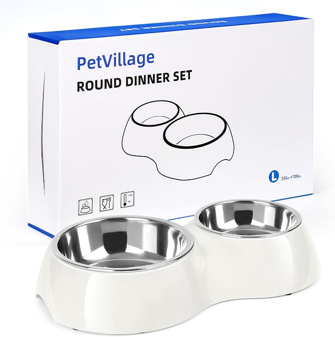 Elevated Dog Bowls Set by Petvillage
