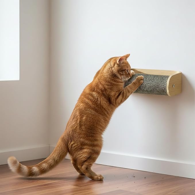 Cat Wall Shelves for Cat Wall Steps, Wooden Floating Modern Mounted Space - Image 4