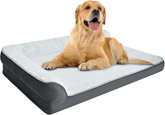 Amazon Basics Washable L-Shaped Dog Bed by AmazonBasics