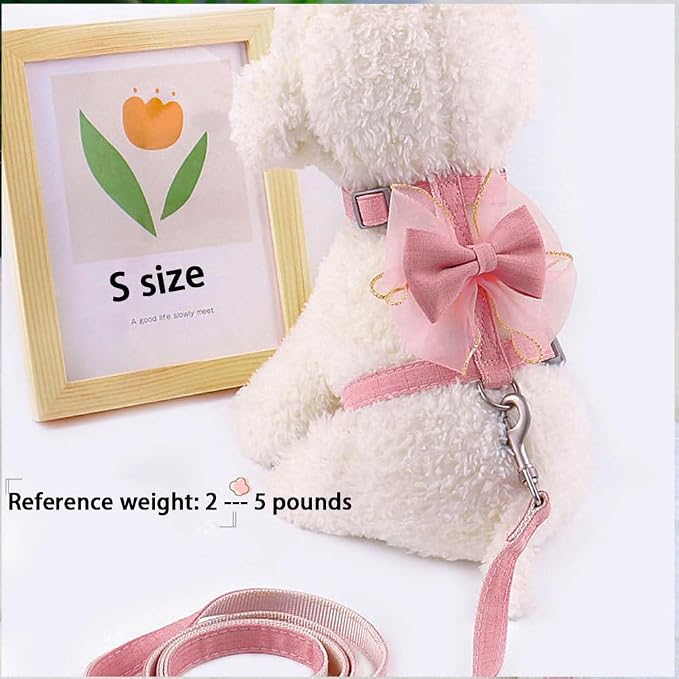 Adjustable Cat Harness with Leash and Bow-Tie, - Image 2