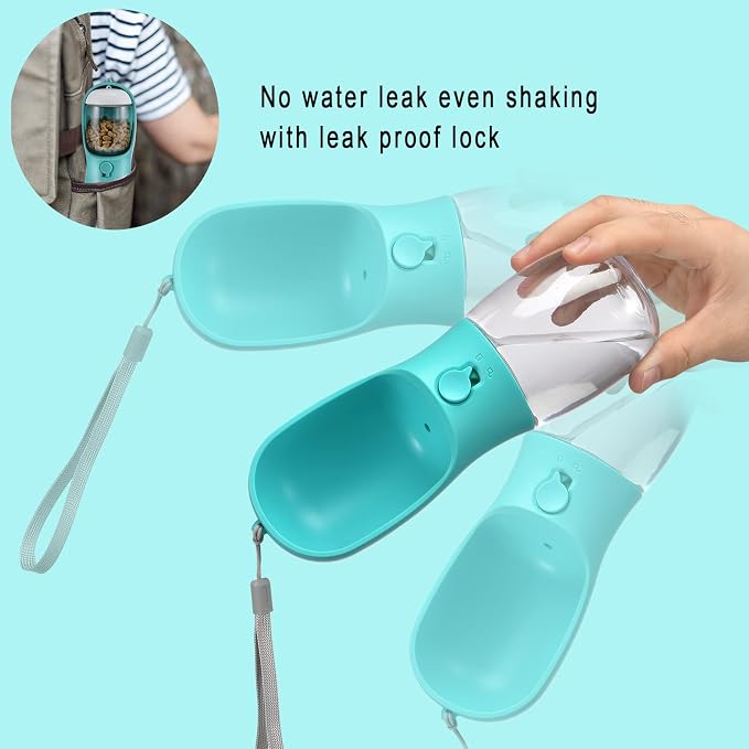 Dog Water Bottle with Food Container, Travel Puppy Water Bowl, Portable Pet - Image 5