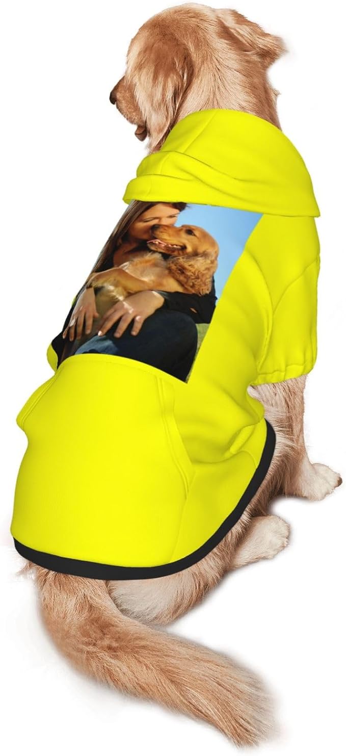 Custom Dog Hoodie Add Your Design Soft & Warm Personalized Photo Text Logo Name - Image 3