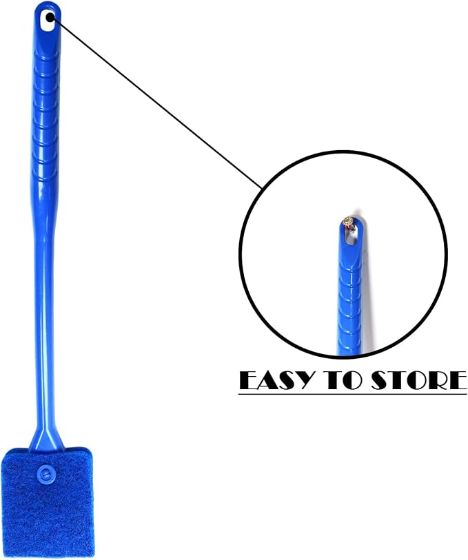 2PCS Fish Tank Cleaning Tools, Aquarium Double Sided Sponge Brush, Fish Tank - Image 6