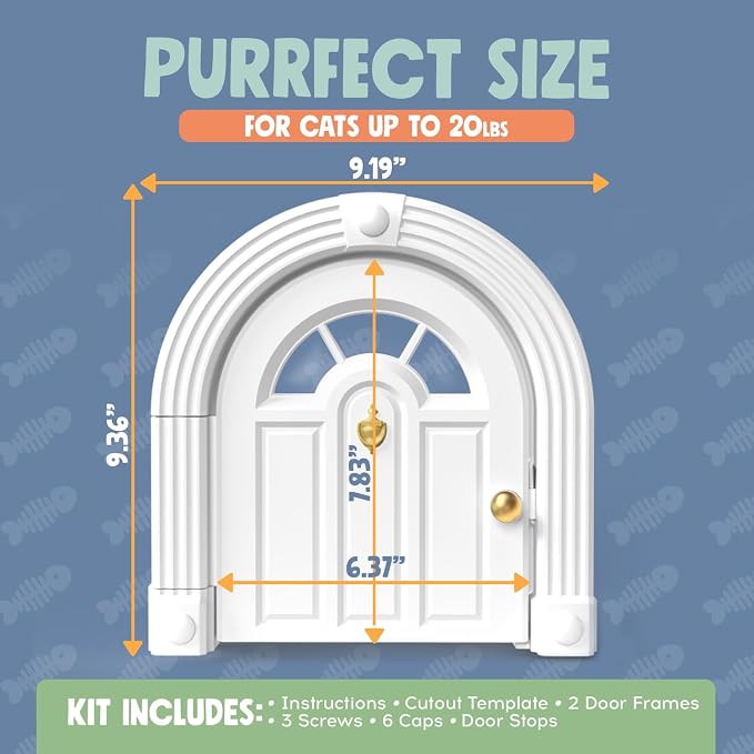Purrfect Portal Meow Manor® Cat Door Interior Door - Image 6