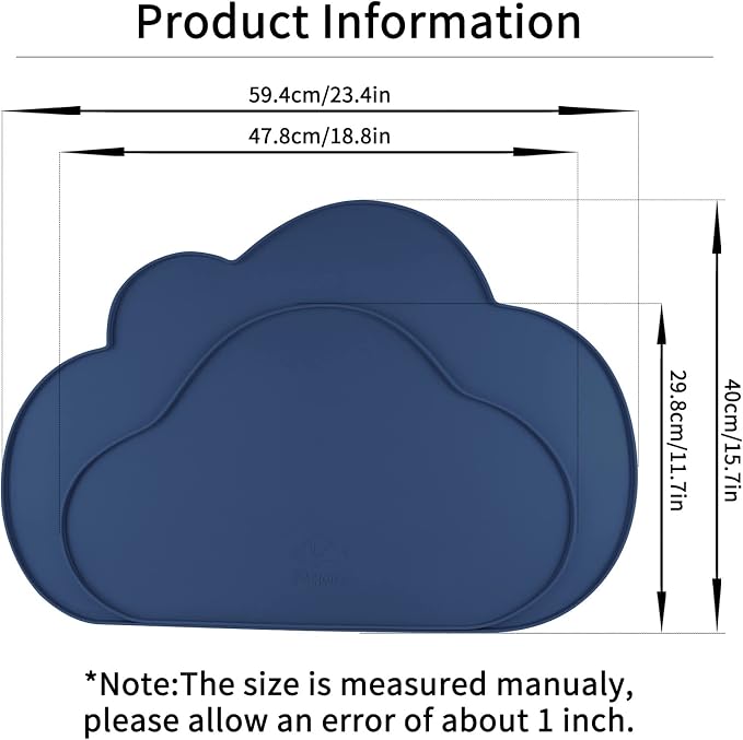 Ptlom Silicone Pet Placemat for Dogs and Cats, Non-Slip Waterproof Dog Feeding - Image 2