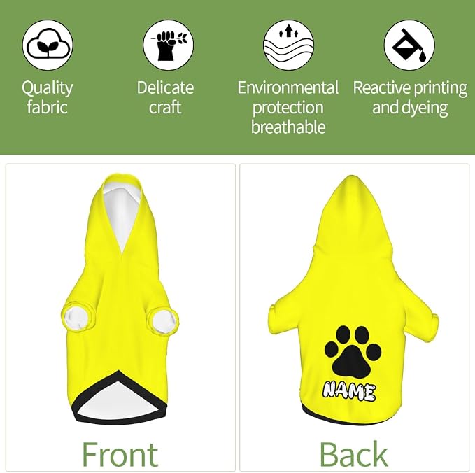 Custom Dog Hoodie Soft & Warm Design Your Own Personalized Photo Text Logo Name - Image 6