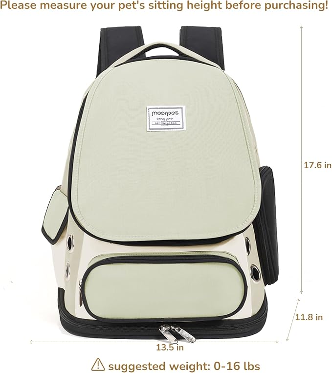 Cat Backpack Carrier, TSA Airline Approved Pet Travel Bag - Image 6