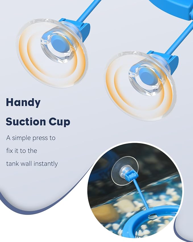 Pawfly 2 Pcs Fish Feeding Ring for Aquarium – Round and Square Floating Food - Image 4