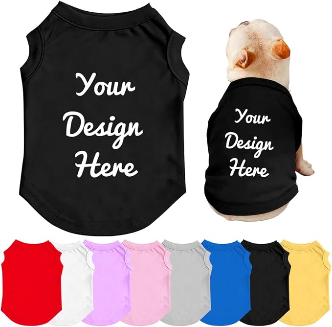 Custom Dog Shirt with Photo Name Logo Personalized Summer Breathable Cloth by Mynvzrk