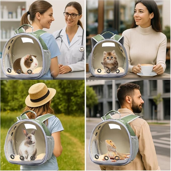Bunny Carrier, Guinea Pig Carrier, Small Animal Carrier Backpack - Image 4