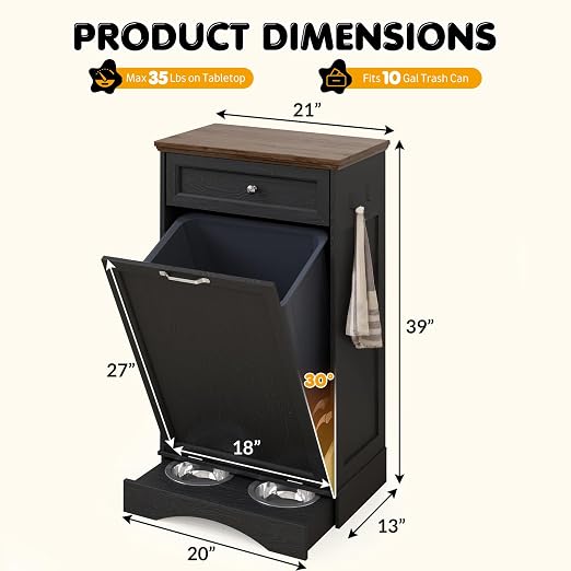 Tilt Out Trash Can Cabinet - Image 2