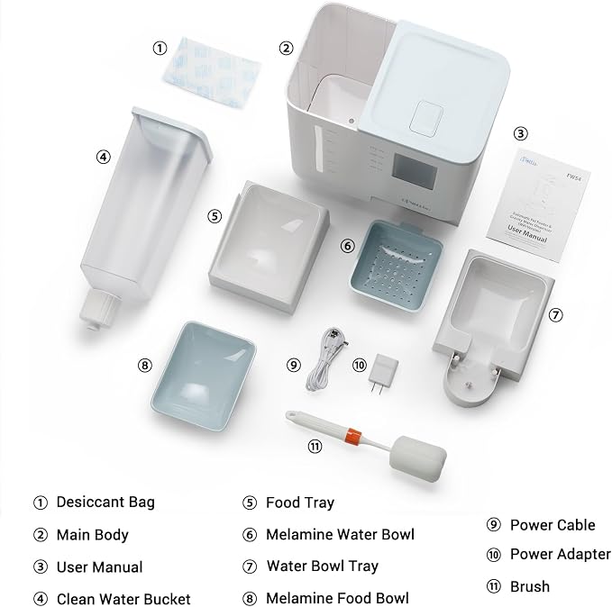 iPettie FW54 5G/2.4GHz WiFi Automatic Feeder and Waterer 2-in-1 Set - Image 8