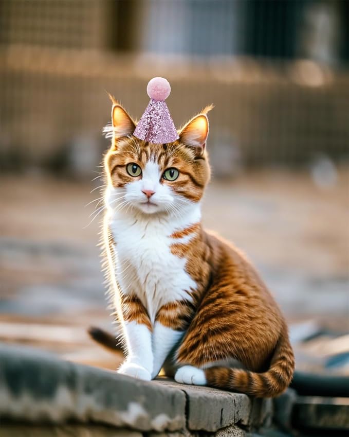 PET SHOW 5 Pack Mini Small Dog Hats Puppy Birthday Party Hats Cats Adjustable - Image 6